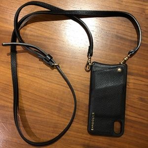 Bandolier iPhone X/XS case/wallet with strap
